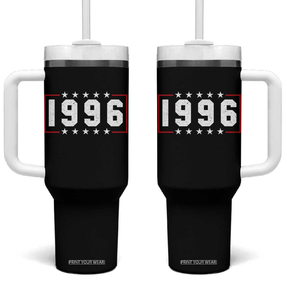 30th Birthday Tumbler With Handle Vintage 1996 30 Years Old Birthday Stars And Stripes