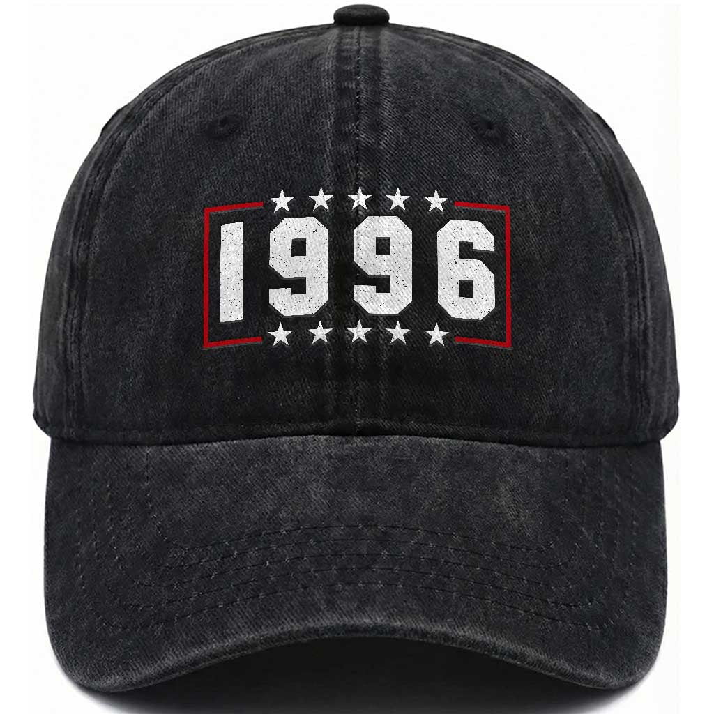 30th Birthday Washed Cotton Baseball Cap Vintage 1996 30 Years Old Birthday Stars And Stripes