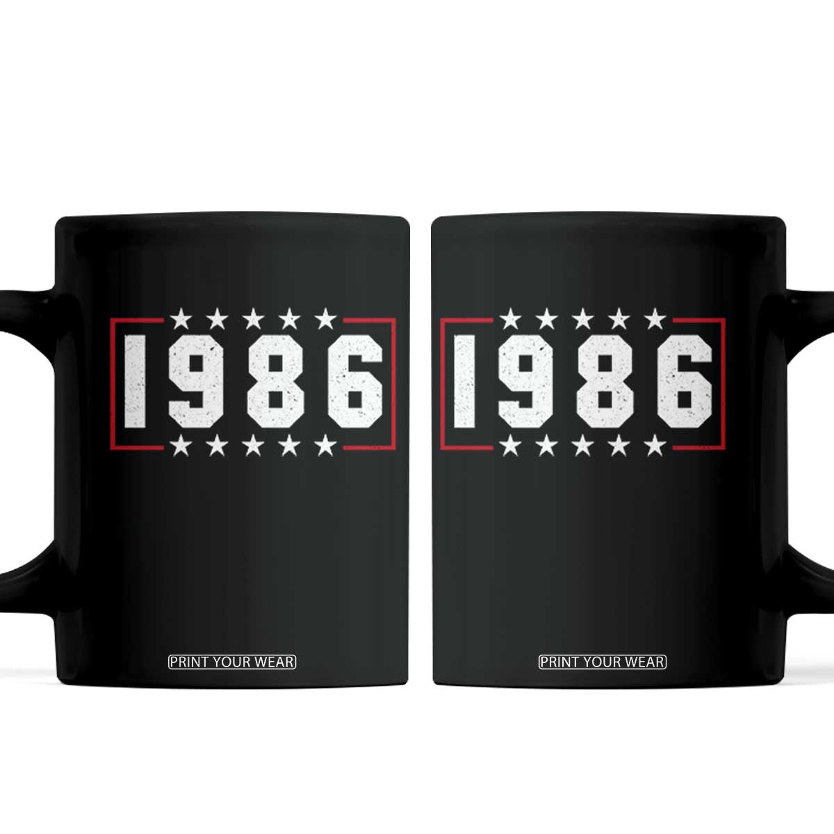 40th Birthday Coffee Mug Vintage 1986 40 Years Old Birthday Stars And Stripes