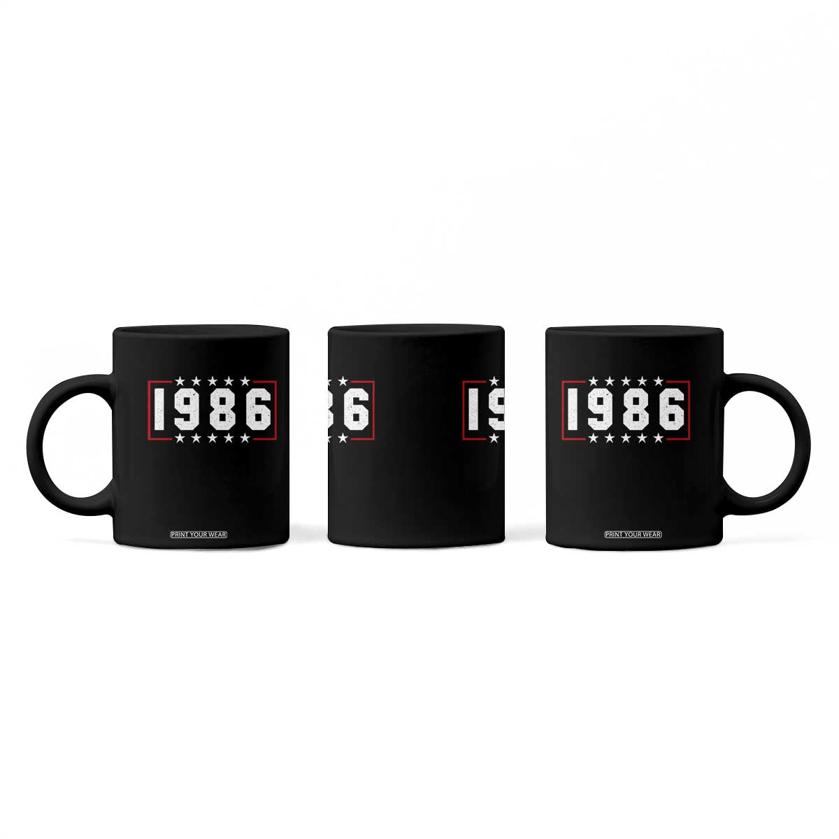 40th Birthday Coffee Mug Vintage 1986 40 Years Old Birthday Stars And Stripes