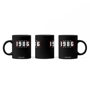 40th Birthday Coffee Mug Vintage 1986 40 Years Old Birthday Stars And Stripes