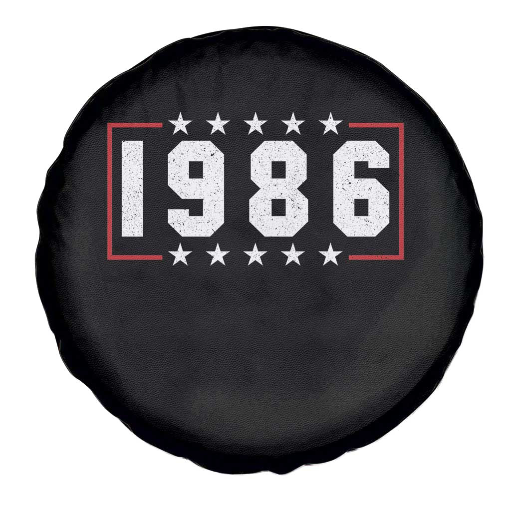 40th Birthday Spare Tire Cover Vintage 1986 40 Years Old Birthday Stars And Stripes TS11 Print Your Wear
