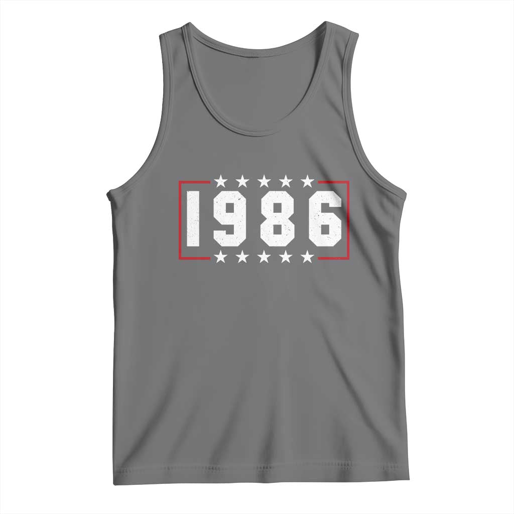 40th Birthday Tank Top Vintage 1986 40 Years Old Birthday Stars And Stripes