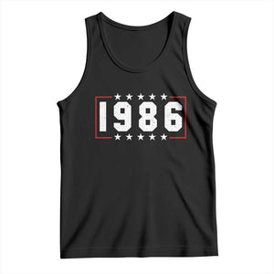 40th Birthday Tank Top Vintage 1986 40 Years Old Birthday Stars And Stripes