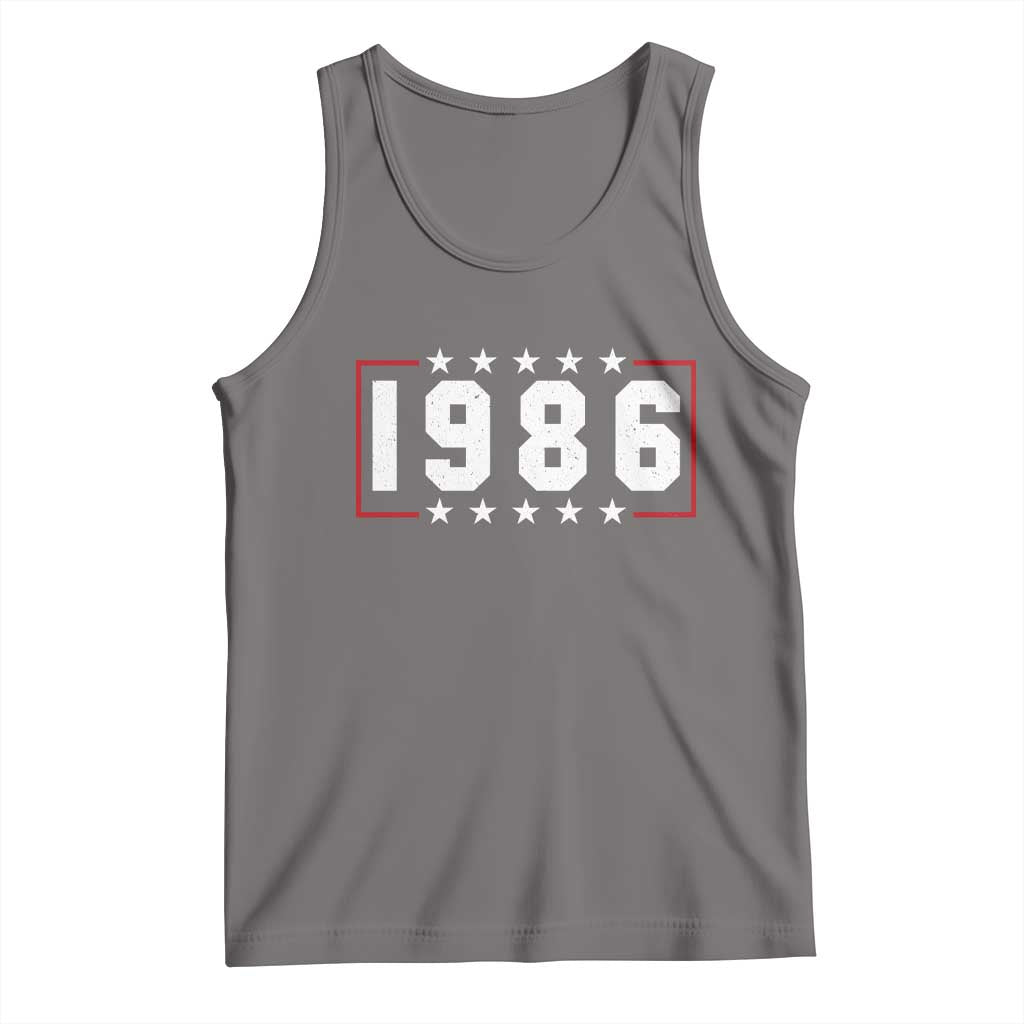 40th Birthday Tank Top Vintage 1986 40 Years Old Birthday Stars And Stripes