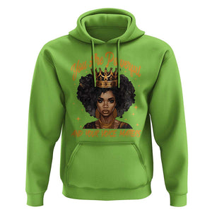 Harris 2024 Hoodie You Are Powerful And Your Voice Matters Afro Girl TS11 Lime Print Your Wear