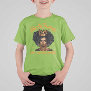 Harris 2024 T Shirt For Kid You Are Powerful And Your Voice Matters Afro Girl TS11 Lime Print Your Wear