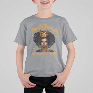 Harris 2024 T Shirt For Kid You Are Powerful And Your Voice Matters Afro Girl TS11 Sport Gray Print Your Wear