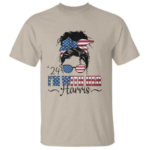 I'm With Her Harris T Shirt Kamala Support President 2024 USA Flag TS11 Sand Print Your Wear