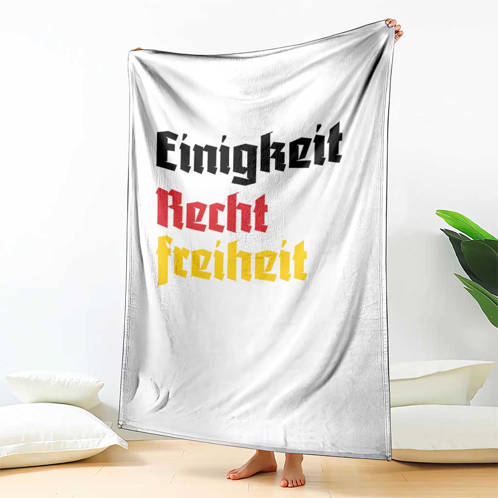 German Heritage Throw Blanket Einigkeit Recht Freiheit Germany Flag TS11 Print Your Wear