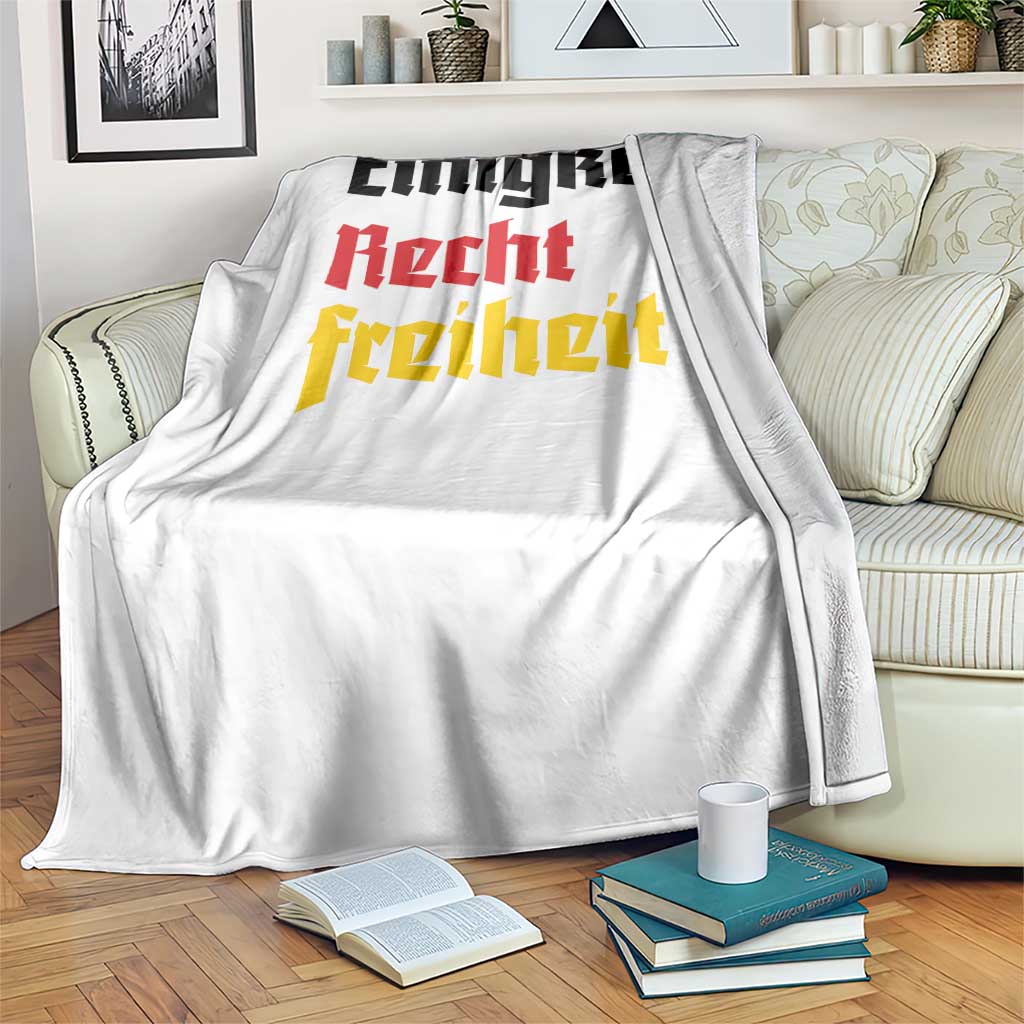 German Heritage Throw Blanket Einigkeit Recht Freiheit Germany Flag TS11 Print Your Wear