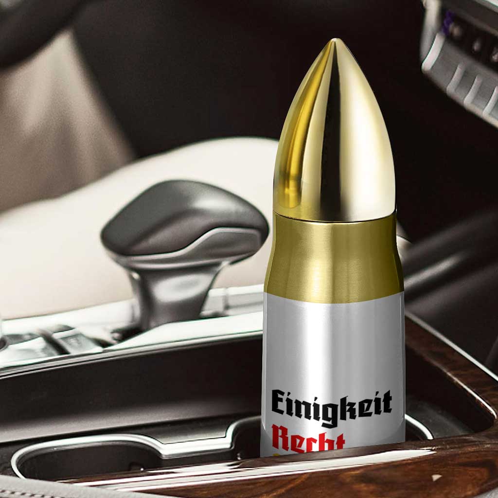 German Heritage Bullet Tumbler Einigkeit Recht Freiheit Germany Flag TS11 Print Your Wear