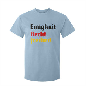 German Heritage T Shirt For Kid Einigkeit Recht Freiheit Germany Flag TS11 Light Blue Print Your Wear