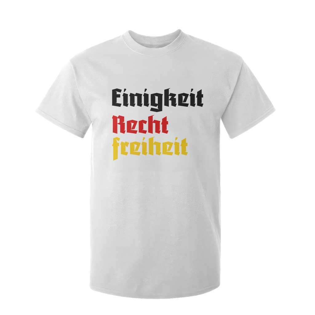 German Heritage T Shirt For Kid Einigkeit Recht Freiheit Germany Flag TS11 White Print Your Wear