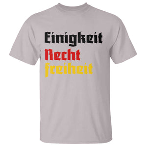 German Heritage T Shirt Einigkeit Recht Freiheit Germany Flag TS11 Ice Gray Print Your Wear