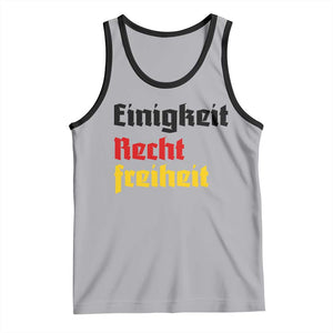 German Heritage Tank Top Einigkeit Recht Freiheit Germany Flag TS11 Athletic Heather Black Print Your Wear