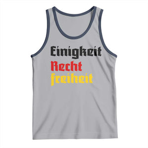 German Heritage Tank Top Einigkeit Recht Freiheit Germany Flag TS11 Athletic Heather Navy Print Your Wear