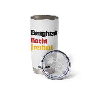 German Heritage Tumbler Cup Einigkeit Recht Freiheit Germany Flag TS11 Print Your Wear