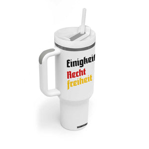 German Heritage Tumbler With Handle Einigkeit Recht Freiheit Germany Flag TS11 Print Your Wear