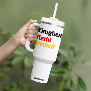 German Heritage Tumbler With Handle Einigkeit Recht Freiheit Germany Flag TS11 Print Your Wear