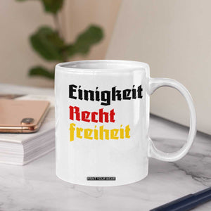 German Heritage Coffee Mug Einigkeit Recht Freiheit Germany Flag TS11 Print Your Wear