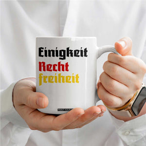 German Heritage Coffee Mug Einigkeit Recht Freiheit Germany Flag TS11 Print Your Wear