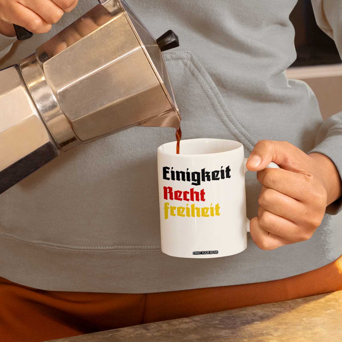 German Heritage Coffee Mug Einigkeit Recht Freiheit Germany Flag TS11 Print Your Wear