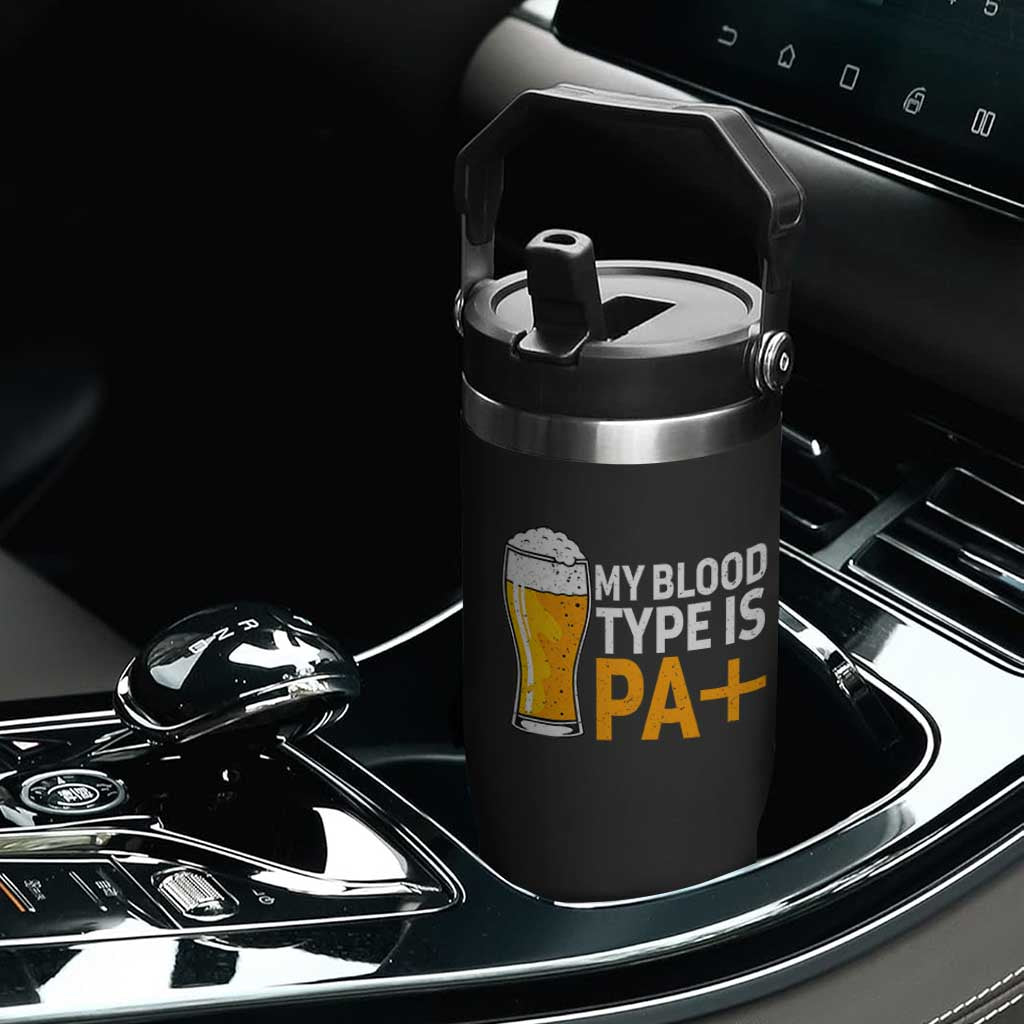 Funny My Blood Type Is IPA Flip Straw Tumbler IPA Beer Drinking TS11 Print Your Wear