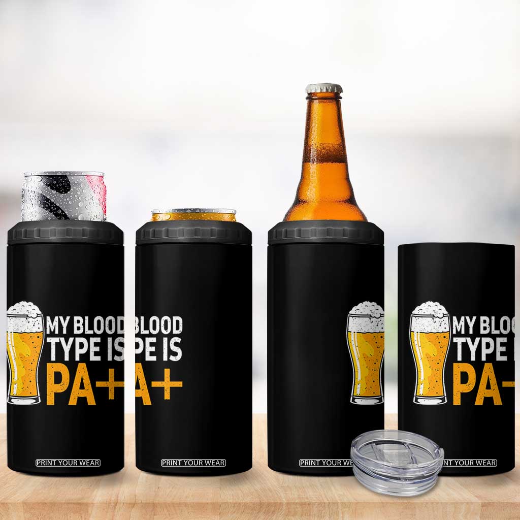 Funny My Blood Type Is IPA 4 in 1 Can Cooler Tumbler IPA Beer Drinking TS11 Print Your Wear