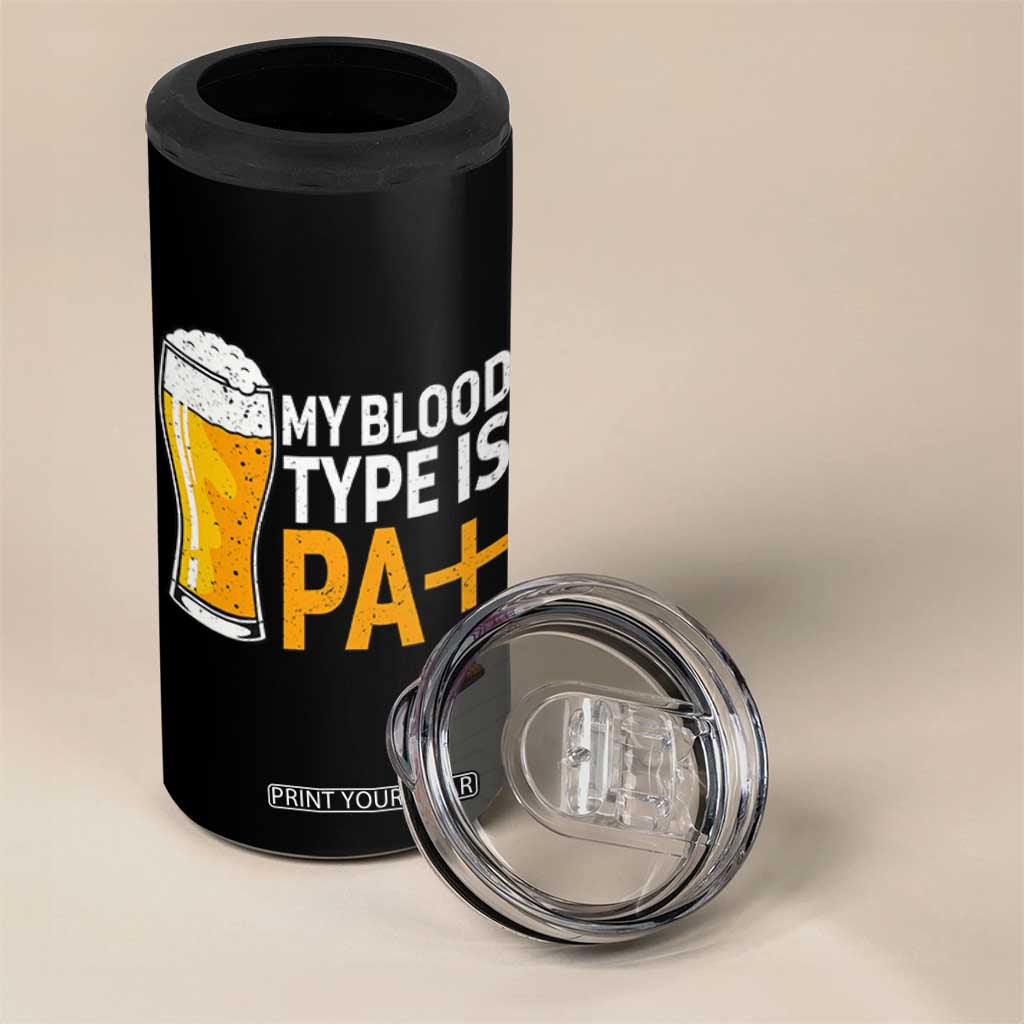 Funny My Blood Type Is IPA 4 in 1 Can Cooler Tumbler IPA Beer Drinking TS11 Print Your Wear
