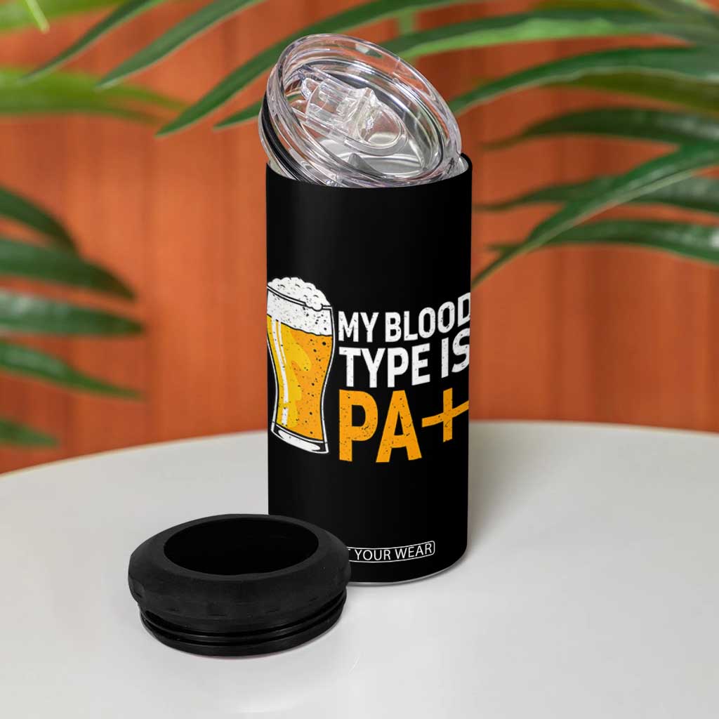Funny My Blood Type Is IPA 4 in 1 Can Cooler Tumbler IPA Beer Drinking TS11 Print Your Wear