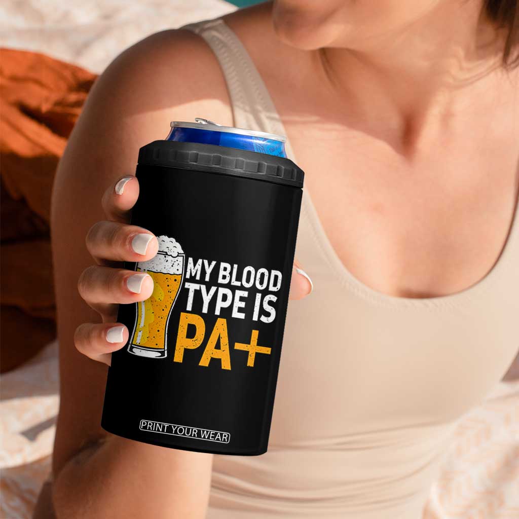 Funny My Blood Type Is IPA 4 in 1 Can Cooler Tumbler IPA Beer Drinking TS11 Print Your Wear