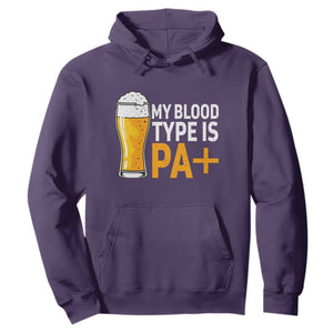 Funny My Blood Type Is IPA Hoodie IPA Beer Drinking TS11 Purple Print Your Wear