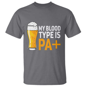 Funny My Blood Type Is IPA T Shirt IPA Beer Drinking TS11 Charcoal Print Your Wear