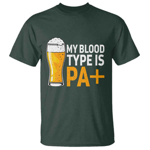 Funny My Blood Type Is IPA T Shirt IPA Beer Drinking TS11 Dark Forest Green Print Your Wear