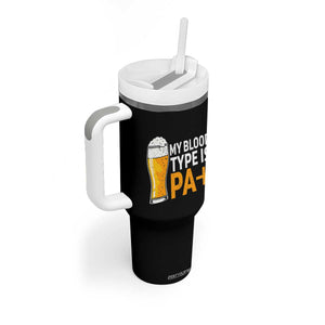 Funny My Blood Type Is IPA Tumbler With Handle IPA Beer Drinking TS11 Print Your Wear