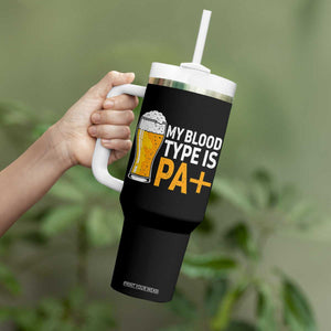 Funny My Blood Type Is IPA Tumbler With Handle IPA Beer Drinking TS11 Print Your Wear