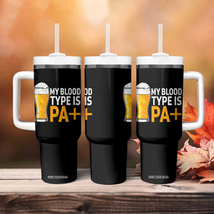 Funny My Blood Type Is IPA Tumbler With Handle IPA Beer Drinking TS11 Print Your Wear