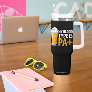 Funny My Blood Type Is IPA Tumbler With Handle IPA Beer Drinking TS11 Print Your Wear