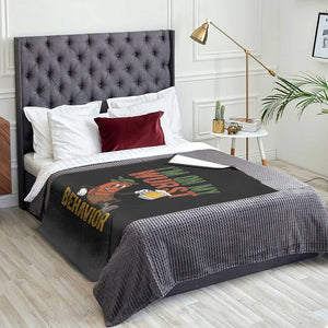 Funny I Am On My Wurst Behavior Throw Blanket German Oktoberfest Sausage TS11 Print Your Wear