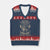 Never Underestimate An Old Man Who Has Native Blood V-Neck Knit Sweater Vest Native American Warrior - Print Your Wear