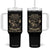 Never Underestimate An Old Man Who Has Native Blood Tumbler With Handle Native American Warrior TS11 One Size: 40 oz Black Print Your Wear
