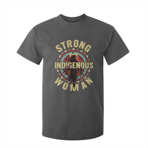 Strong Indigenous Woman Empowerment T Shirt For Kid Native American TS11 Dark Heather Print Your Wear
