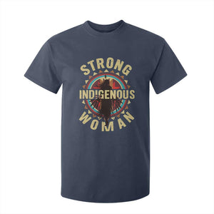 Strong Indigenous Woman Empowerment T Shirt For Kid Native American TS11 Navy Print Your Wear