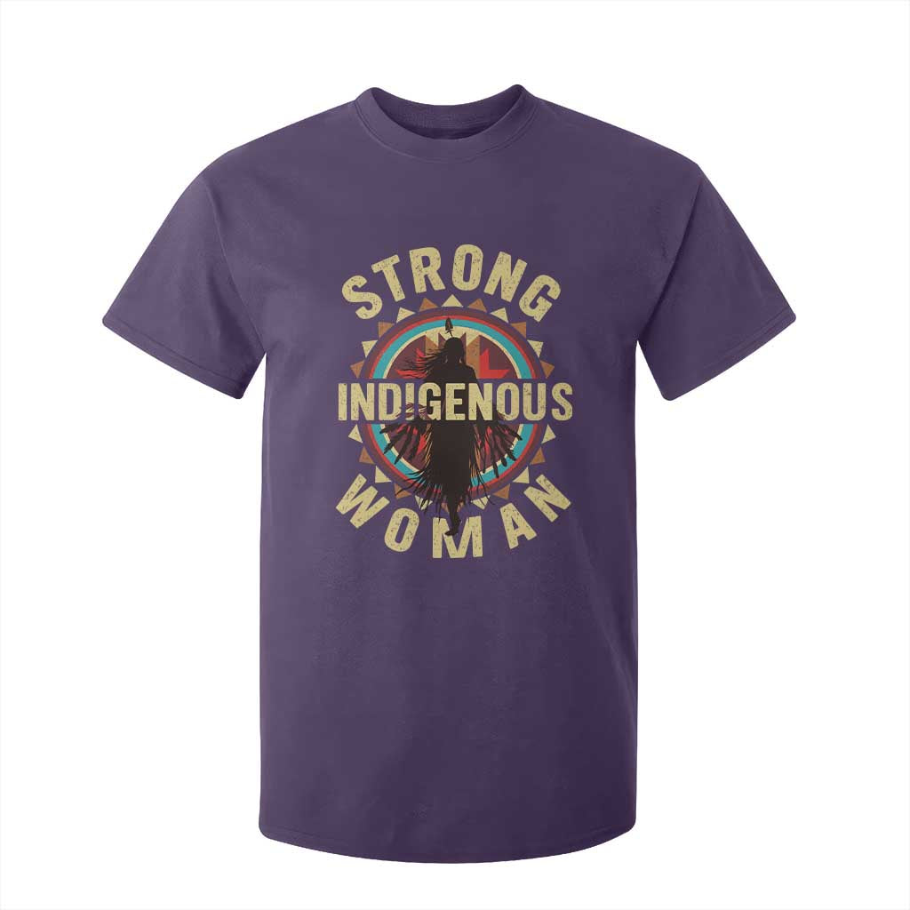Strong Indigenous Woman Empowerment T Shirt For Kid Native American TS11 Purple Print Your Wear