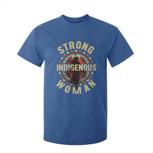 Strong Indigenous Woman Empowerment T Shirt For Kid Native American TS11 Royal Blue Print Your Wear