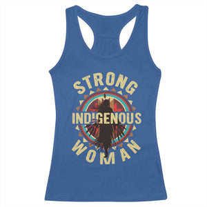 Strong Indigenous Woman Empowerment Racerback Tank Top Native American TS11 Royal Blue Print Your Wear