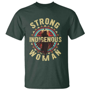 Strong Indigenous Woman Empowerment T Shirt Native American TS11 Dark Forest Green Print Your Wear