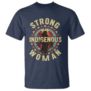 Strong Indigenous Woman Empowerment T Shirt Native American TS11 Navy Print Your Wear