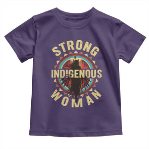 Strong Indigenous Woman Empowerment Toddler T Shirt Native American TS11 Purple Print Your Wear